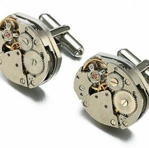 FREE SHIPPING! Steampunk vintage watch movement cufflinks